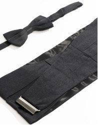 Castello d'Oro Black Silk Cummerbund Set thumbnail 6